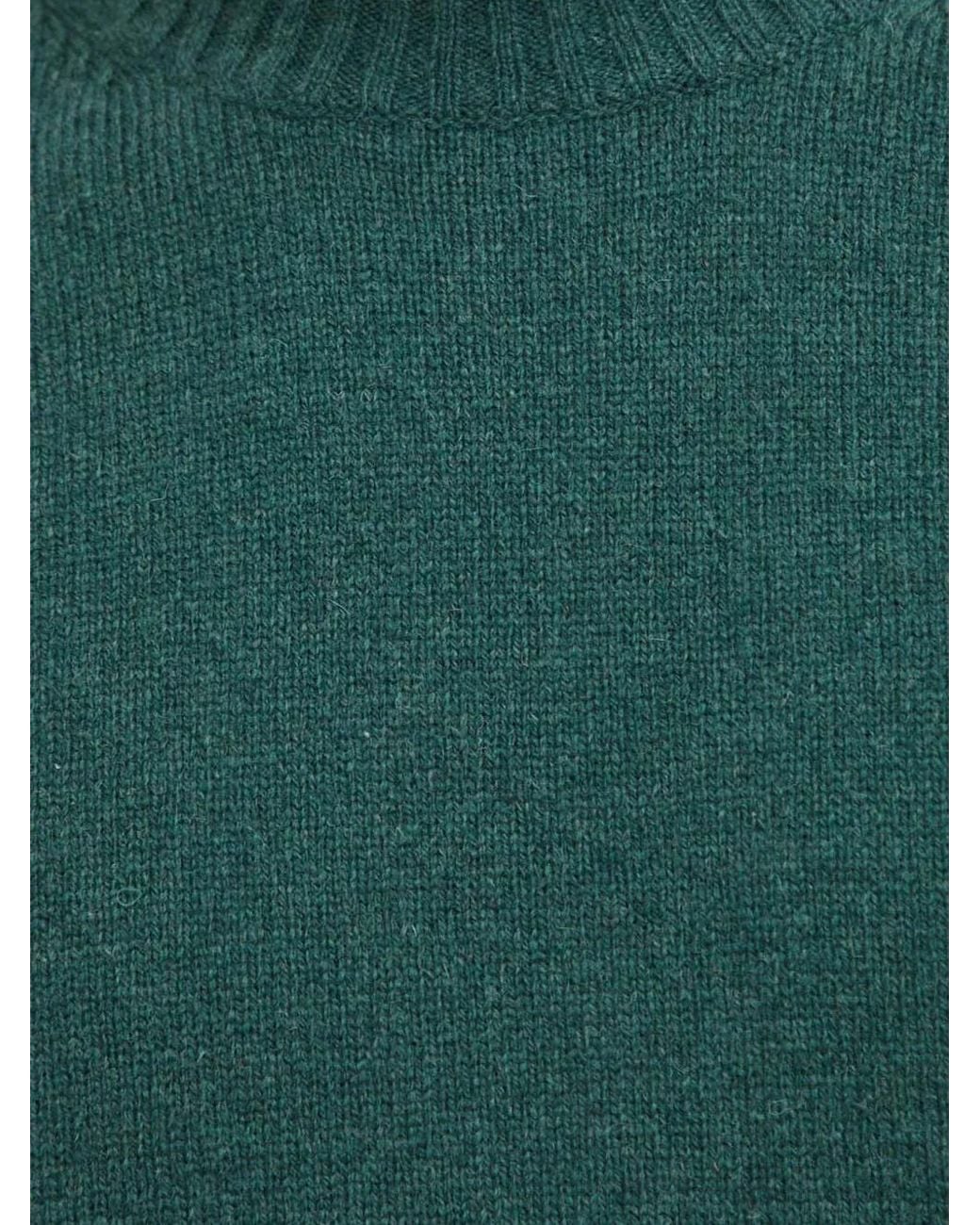 Samsøe & Samsøe Green Ribbed Crew-Neck Sweater for men