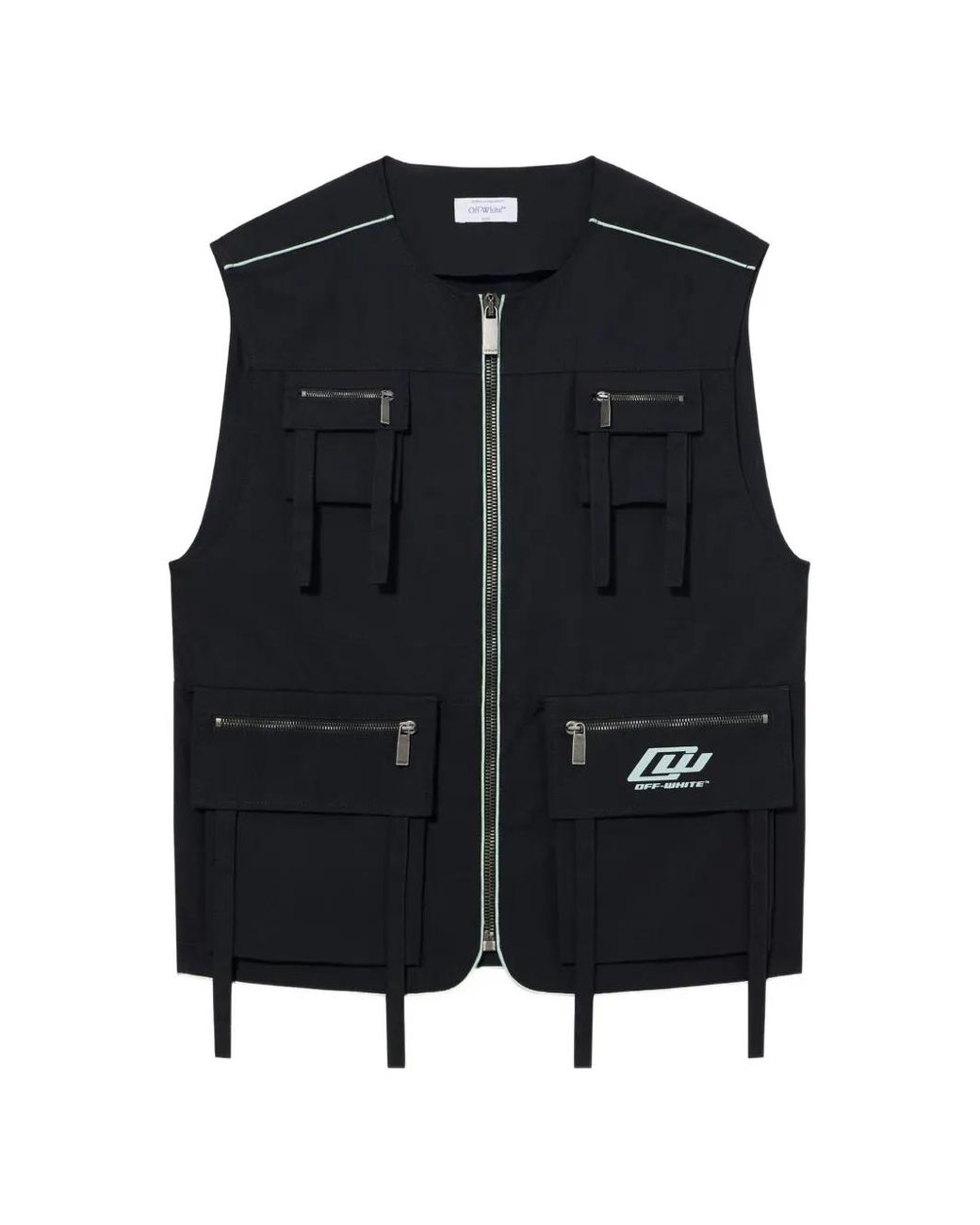 Off-White c/o Virgil Abloh Black Logo Waistcoat for men