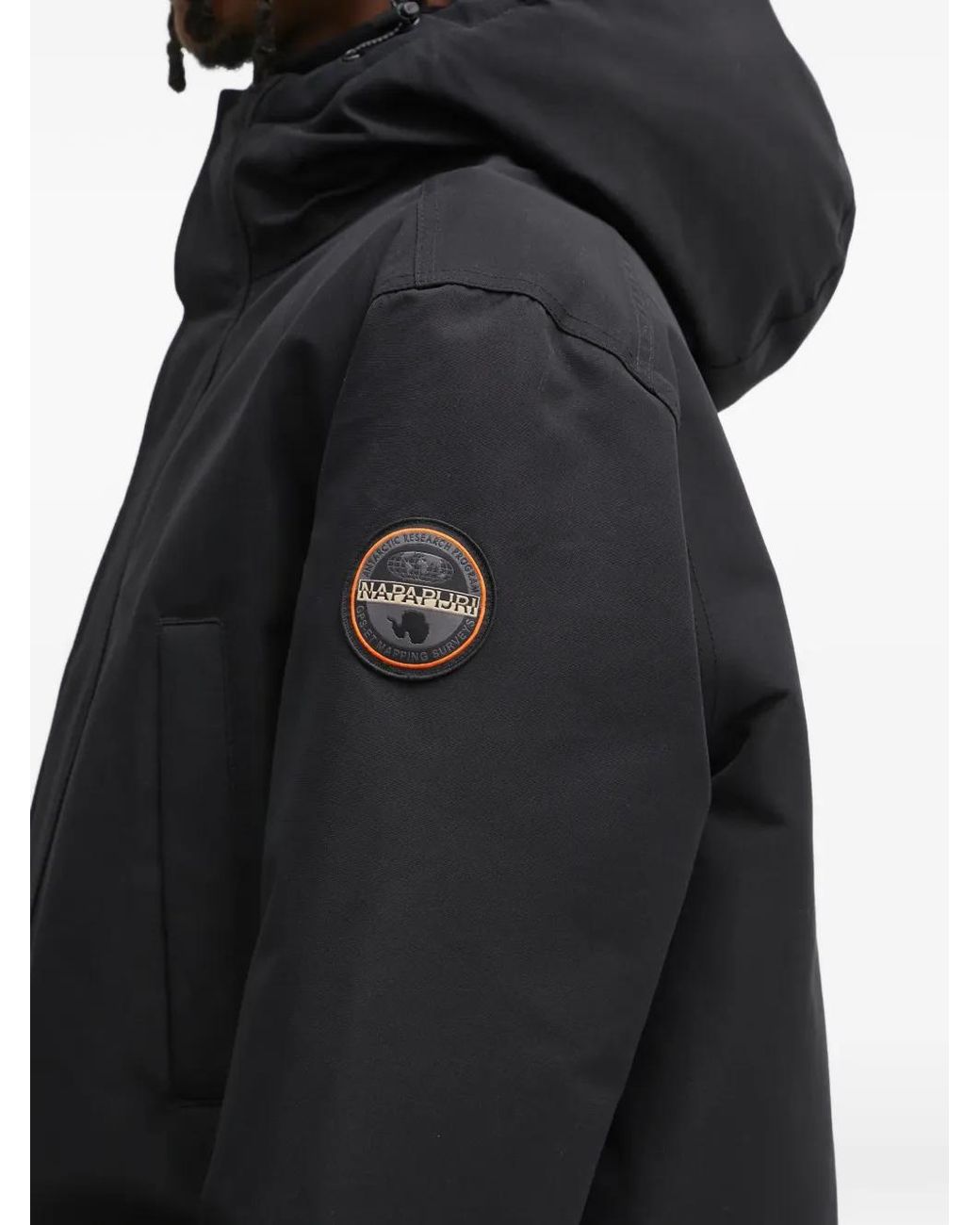 メンズ Napapijri フーデッド ジャケット Black