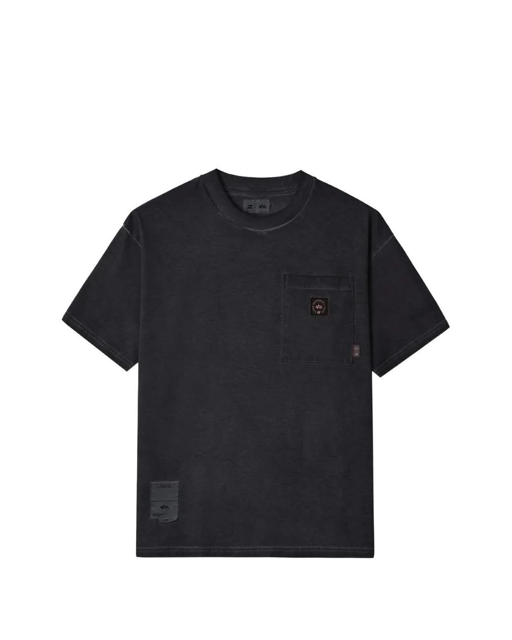 Izzue Blue X Alpha Industries Patch-Pocket T-Shirt for men
