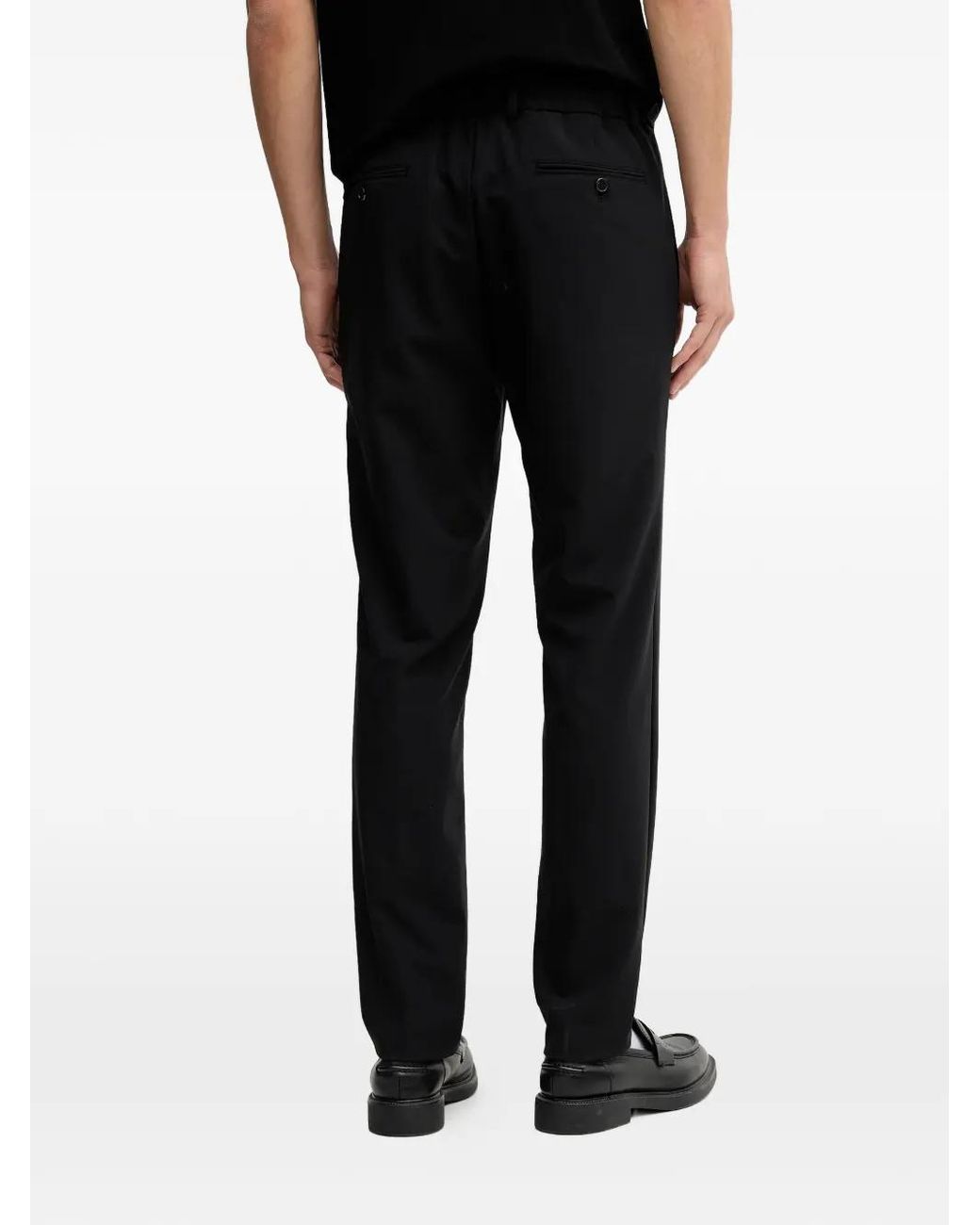 Karl Lagerfeld Black Drawstring Trousers for men