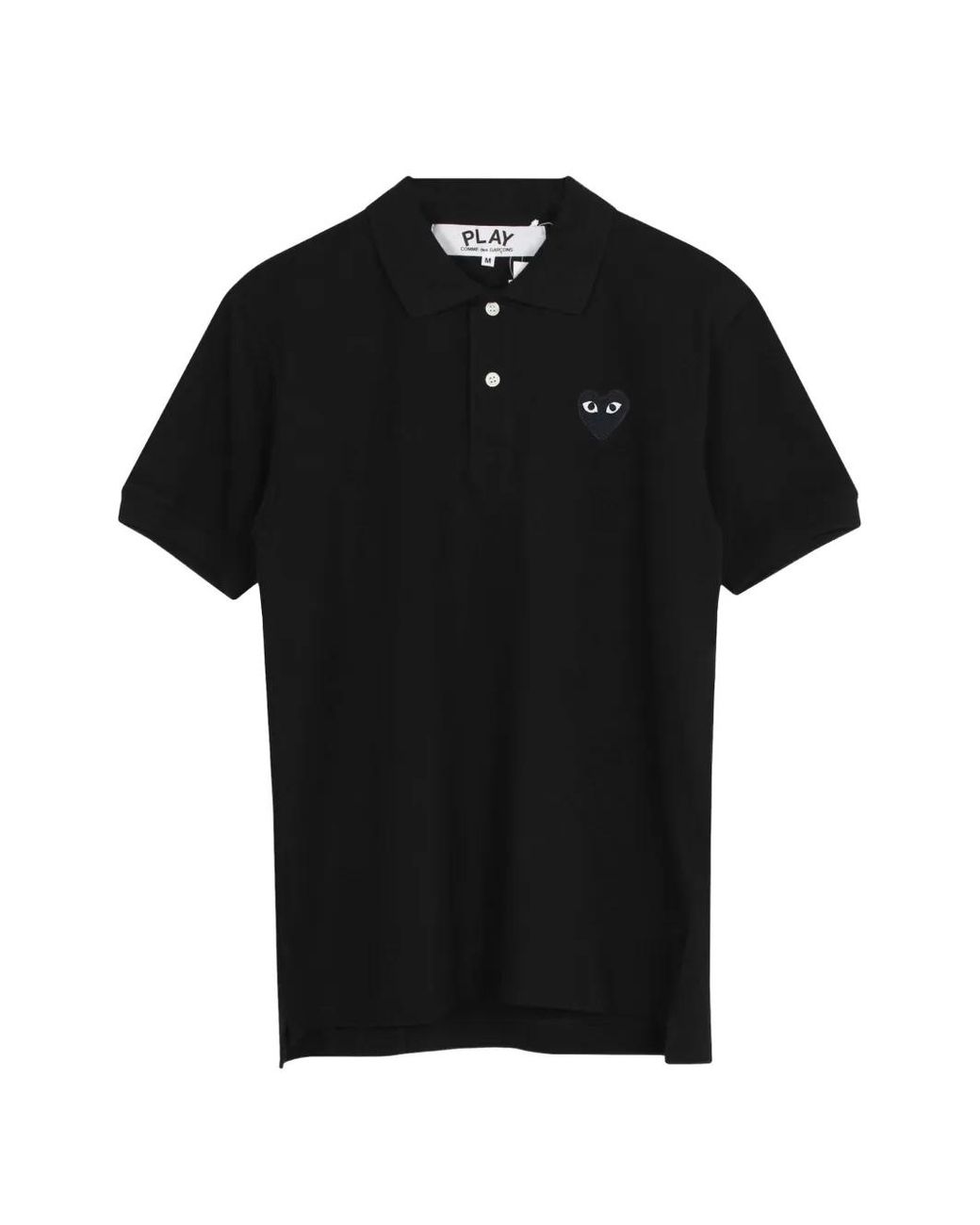 COMME DES GARÇONS PLAY Black Heart Logo-Patch Polo Shirt
