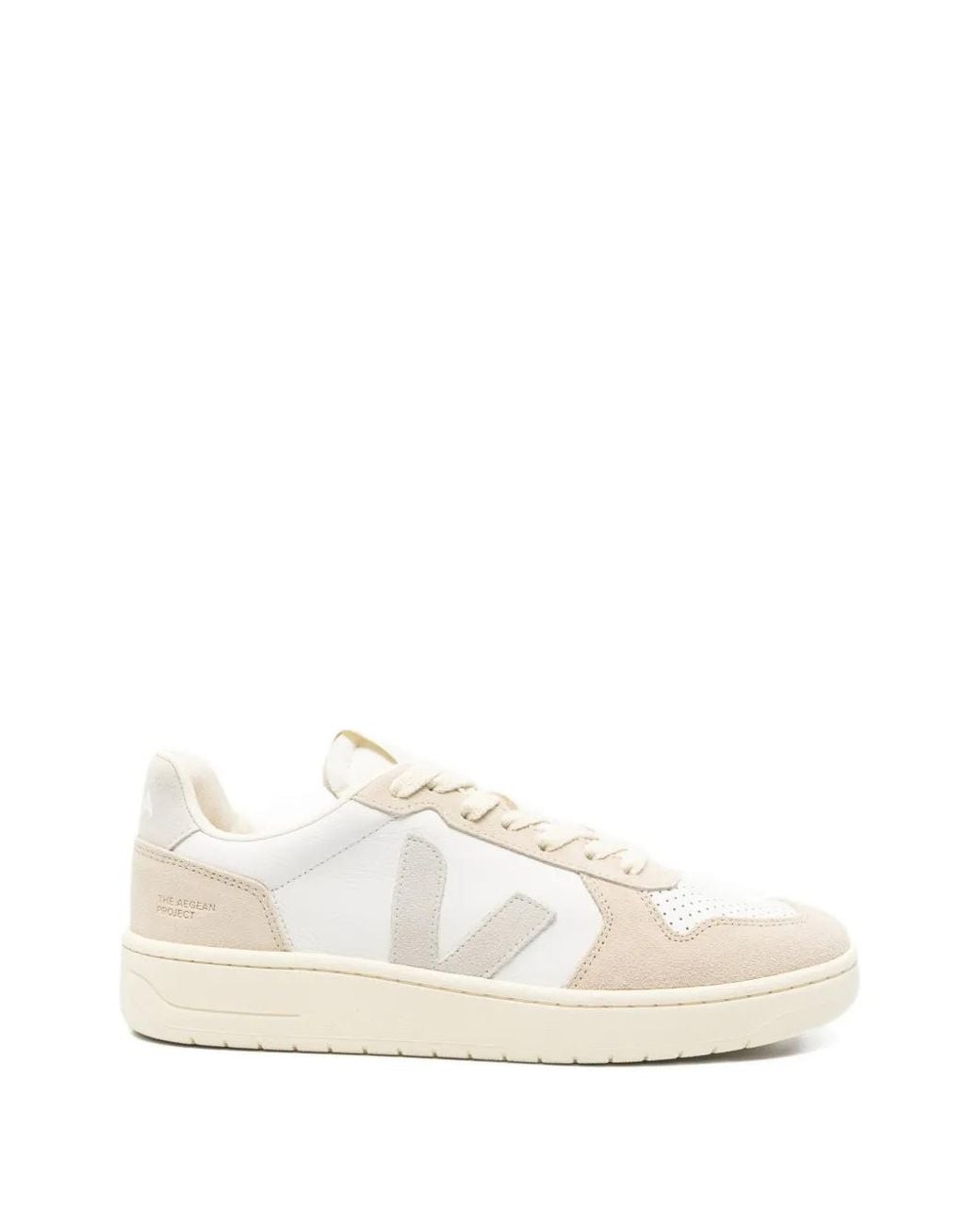 Baskets À Empiècements Perforés V-82 Veja en coloris White