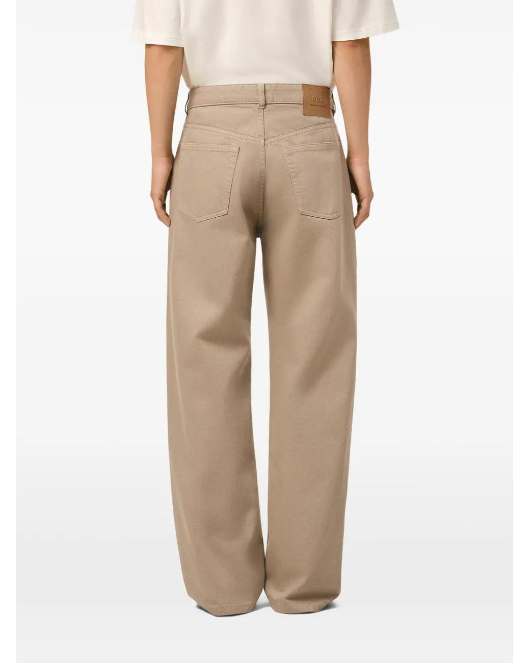 AMI Natural Five-Pocket Loose-Fit Jeans for men