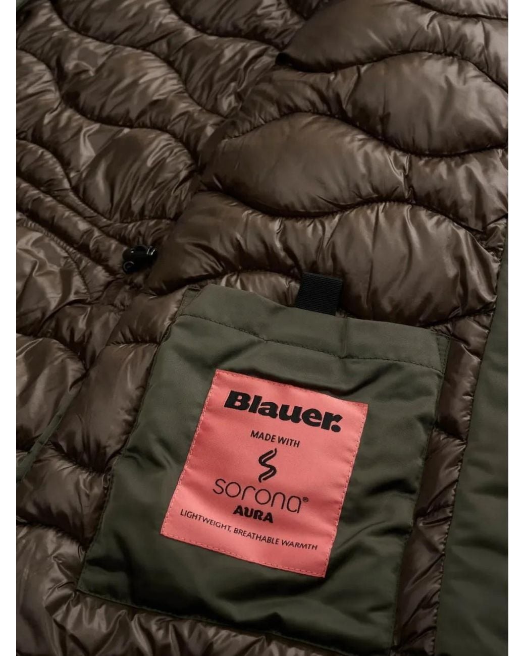 Blauer Green Glenvale Fur-Trim Hooded Jacket