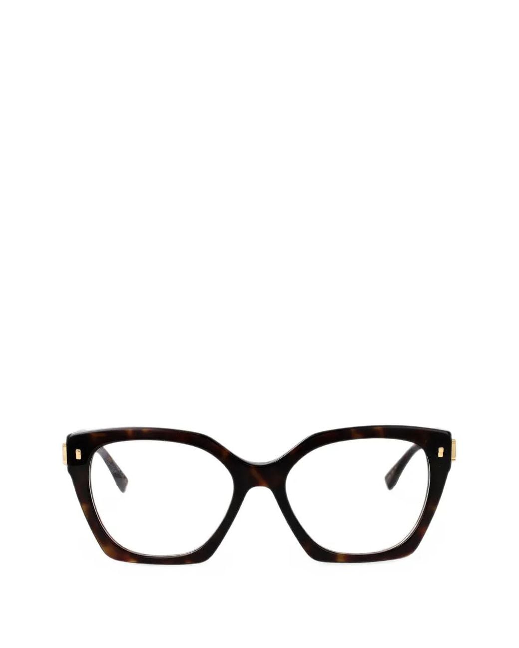 DSquared² Black Brille Mit Geometrischem Gestell