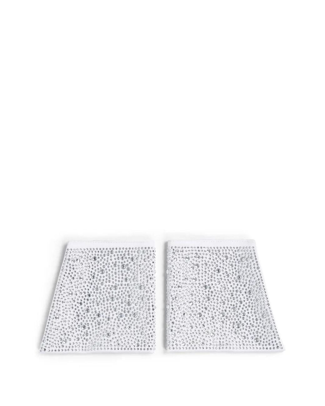 Karl Lagerfeld White Embellished Sleeve Cuffs