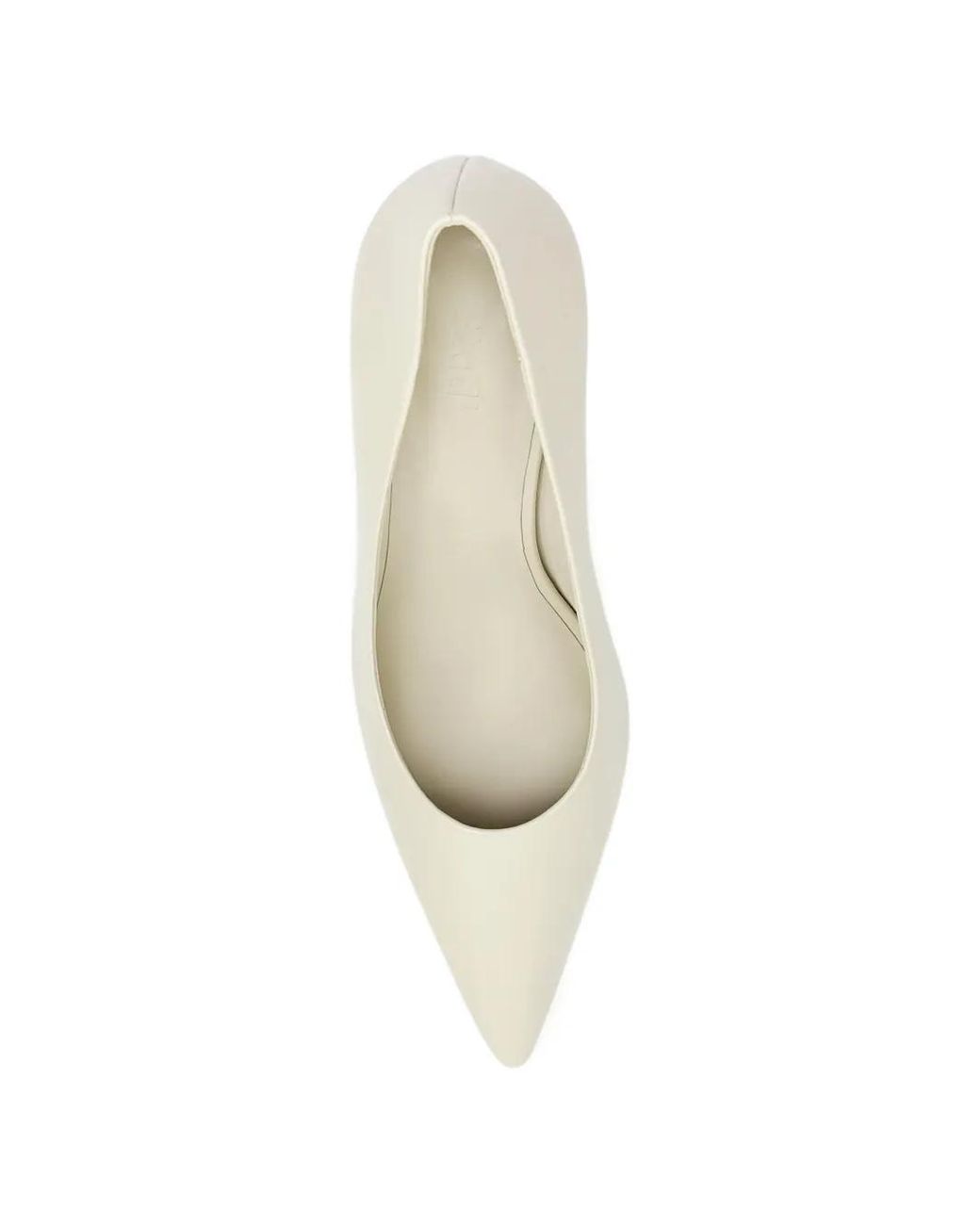 STUDIO AMELIA White Vivonne Pointed-Toe Pumps