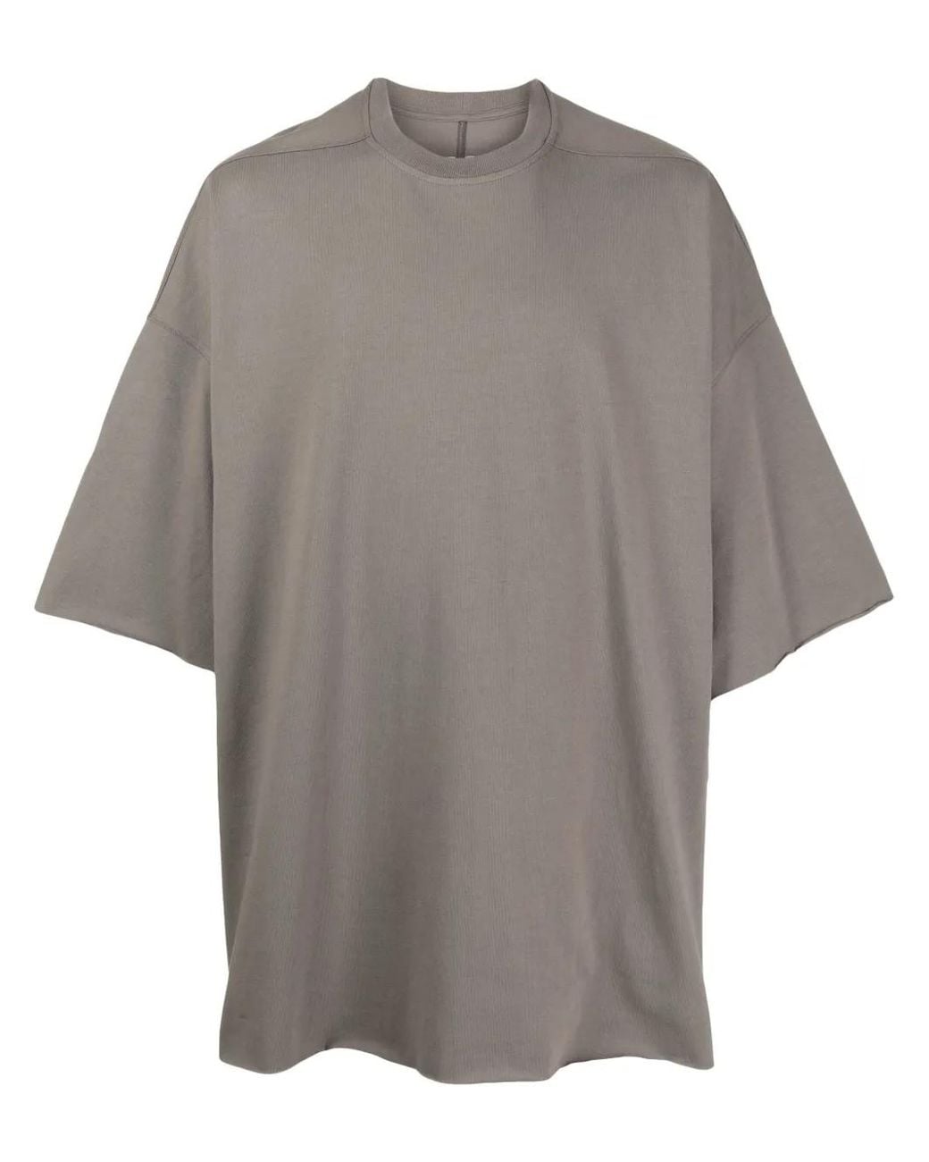 Rick Owens Gray Grey Tommy Organic Cotton T-shirt for men