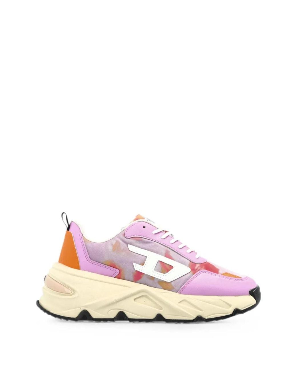 DIESEL Pink S-Savannah Tulu Platform Low-Top Sneakers