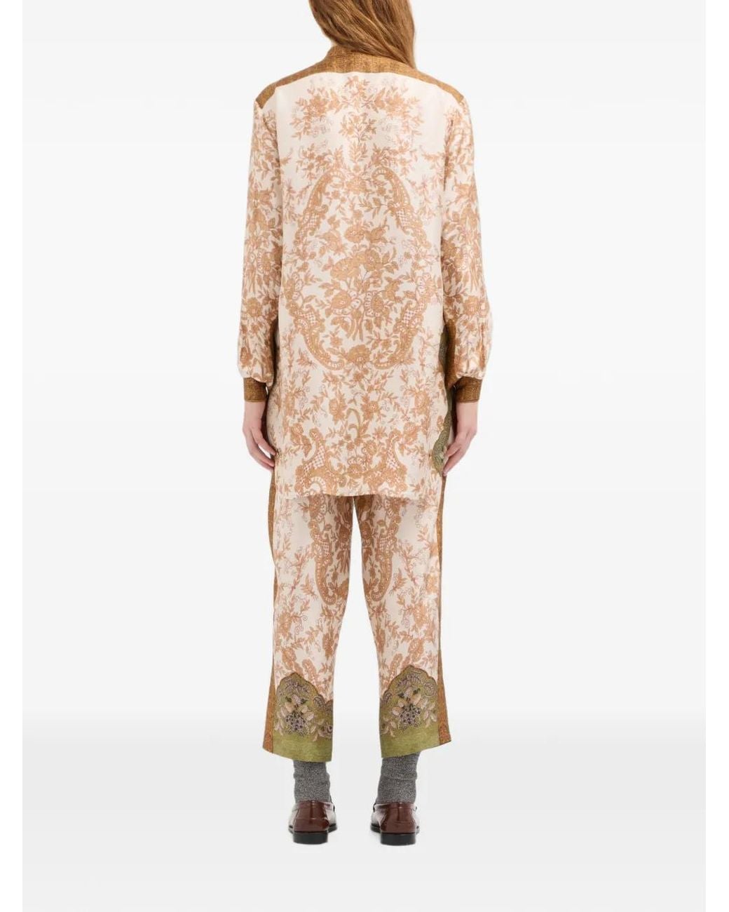 Pierre Louis Mascia Natural Aloe Silk Shirt