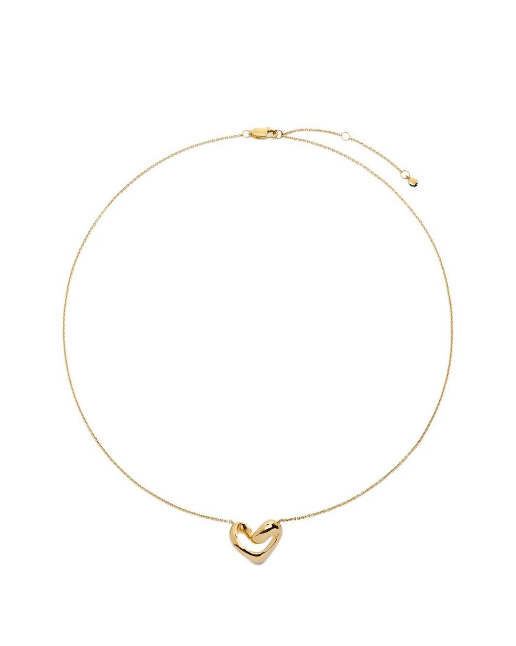 Monica Vinader White Heart-Pendant Necklace