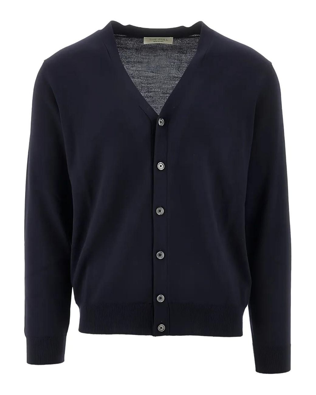 THE M.. Blue Buttoned Cardigan for men