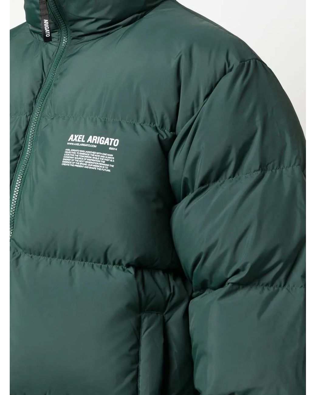 Axel Arigato Gewatteerd Jack Met Logoprint in het Green voor heren
