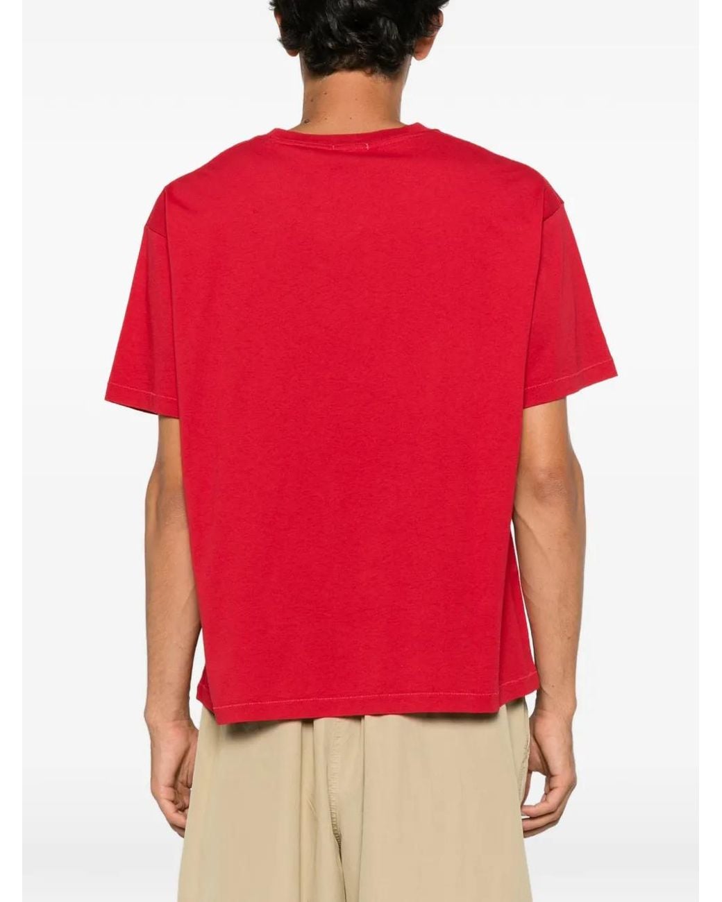 Bode Red Feed Graphic-Print T-Shirt for men