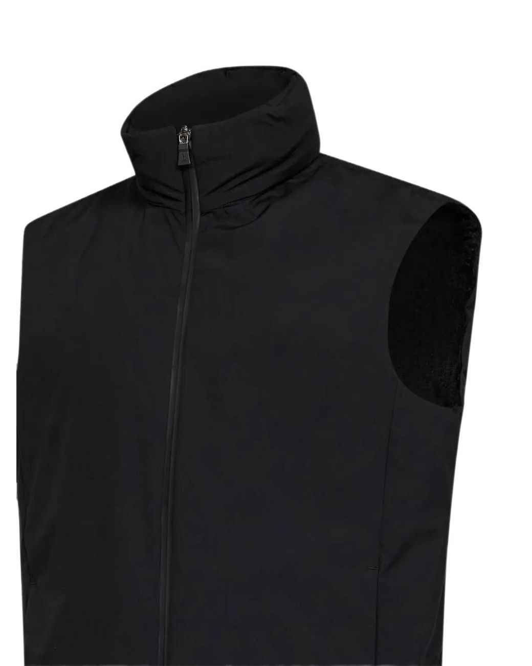 Herno Black Padded Sleeveless Jacket for men