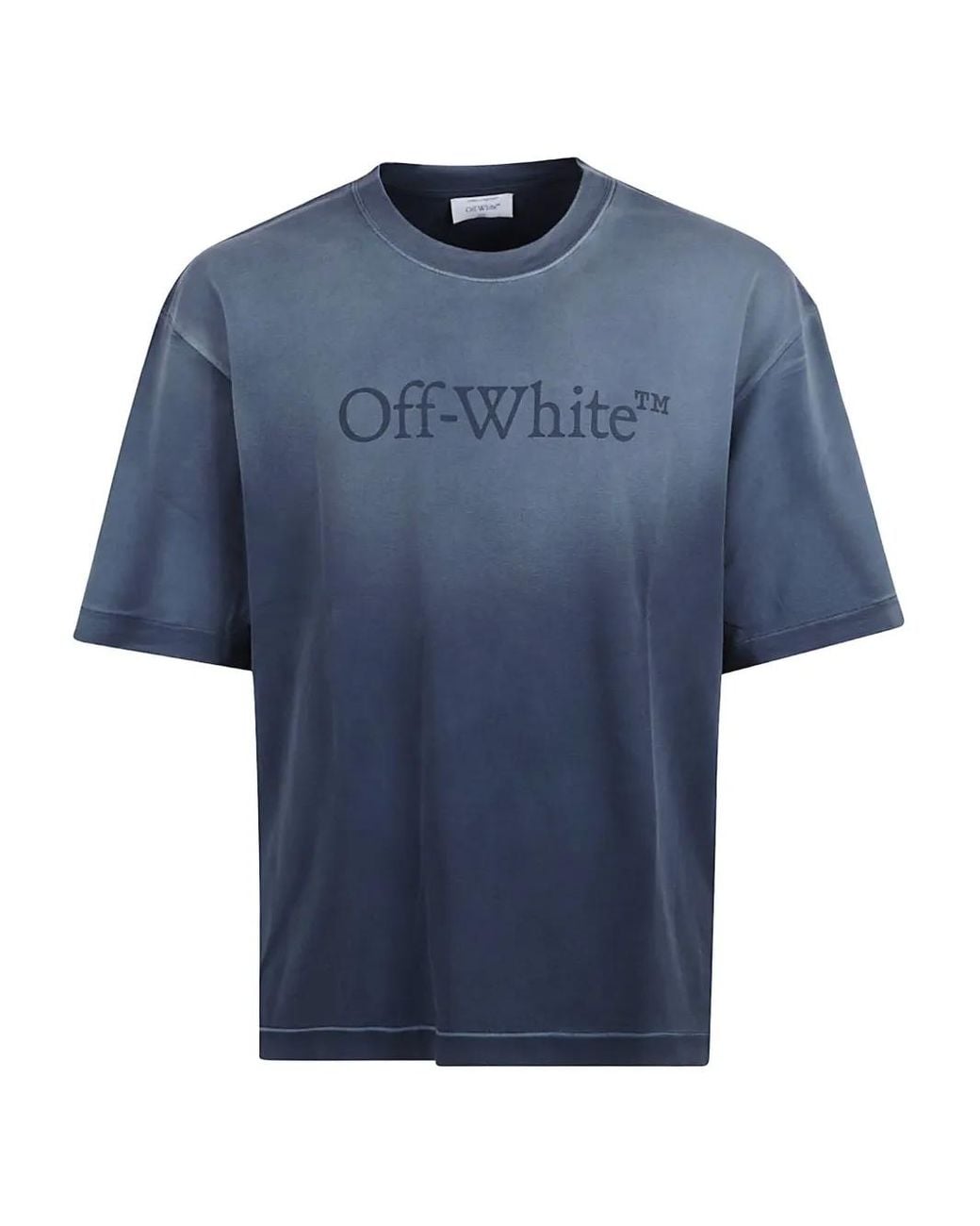 Off-White c/o Virgil Abloh Blue 'Laundry Skate' T-Shirt for men