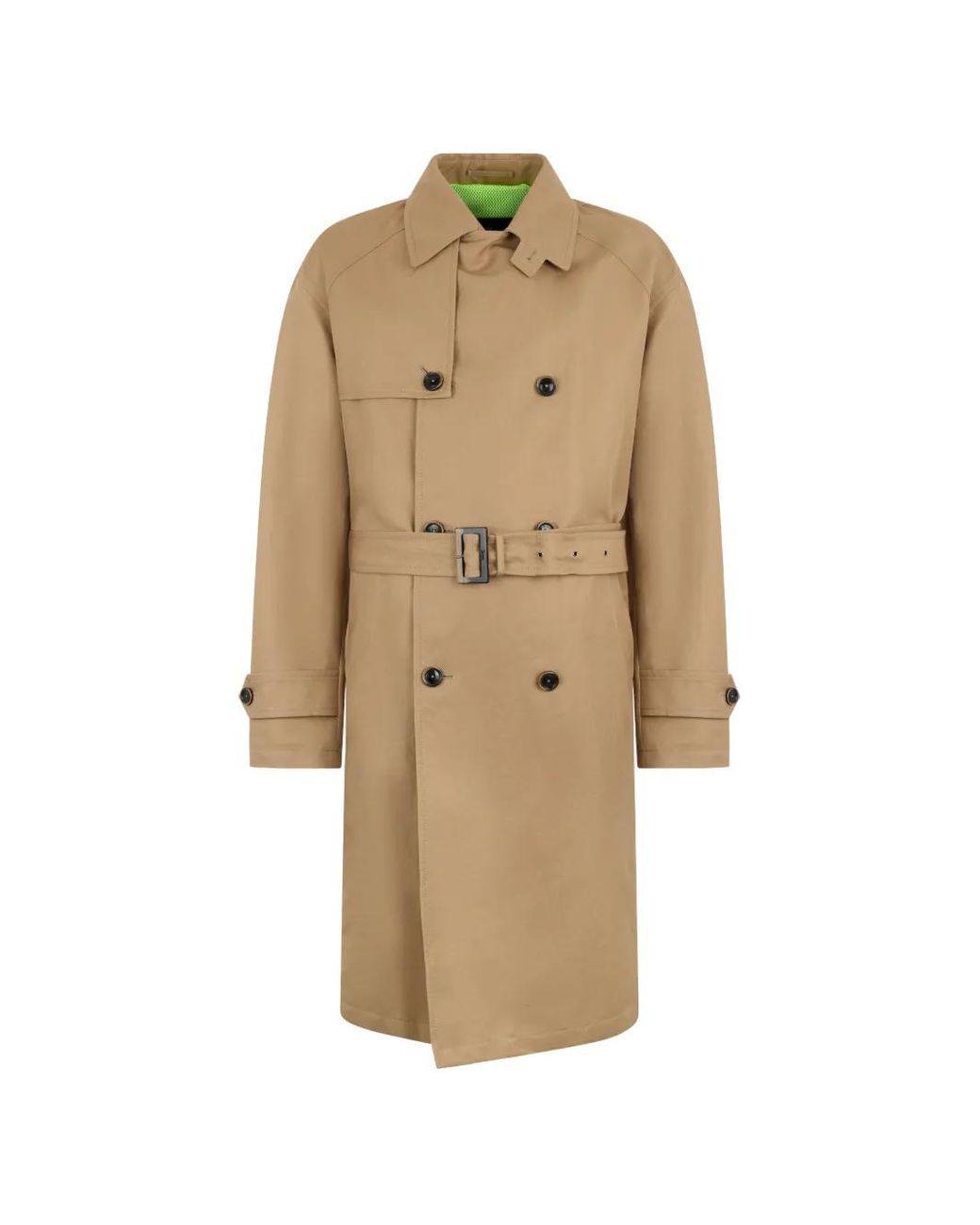 Herno Natural Double-Breasted Belted Trench Coat for men