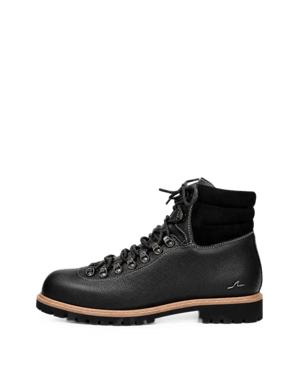 Paul & Shark Black Bottines En Cuir À Lacets for men