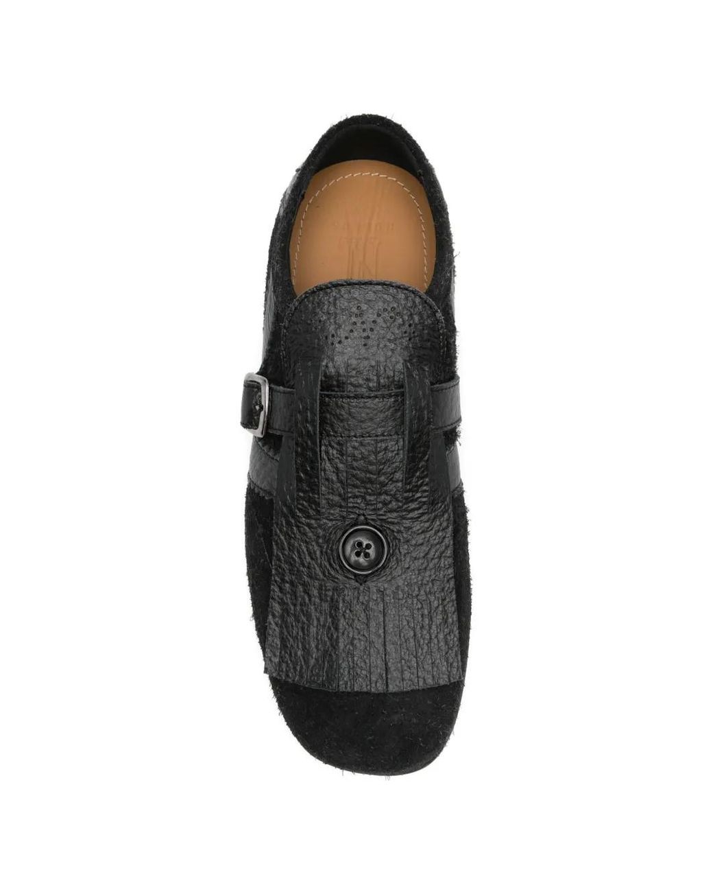 NULLUS Kiltie Monk-Schuhe in Black für Herren