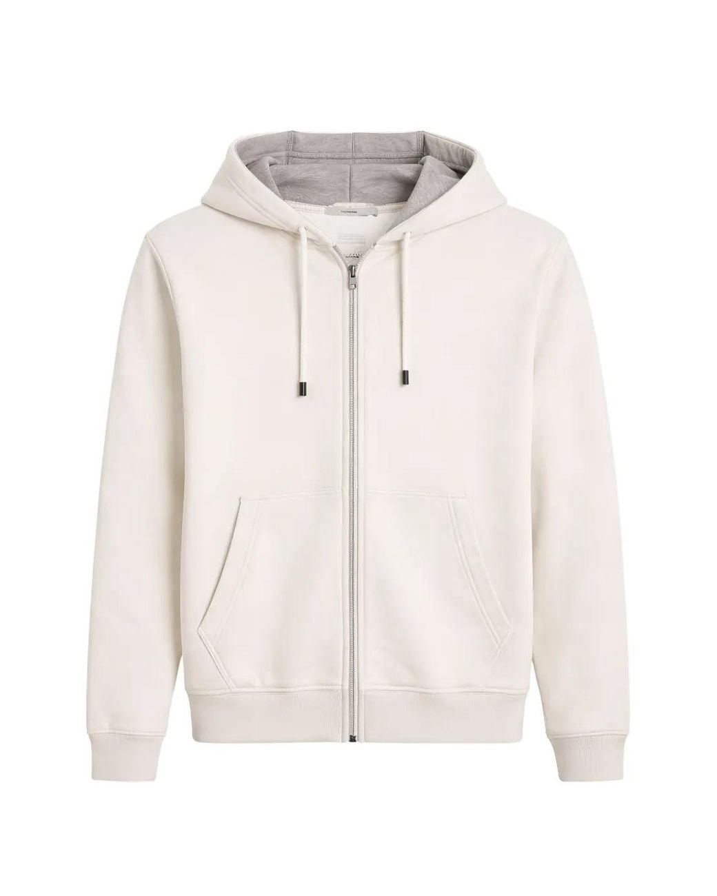 Pal Zileri White Sweat À Détail Zippé for men
