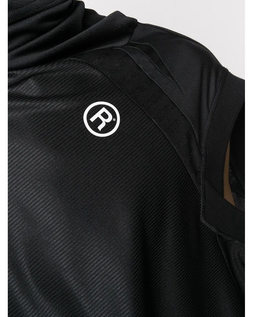Martine Rose Black Oversized V-Neck T-Shirt for men