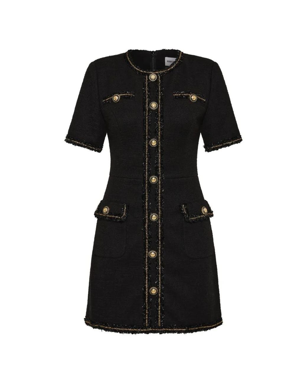 Rebecca Vallance Black Stargazing Mini Dress