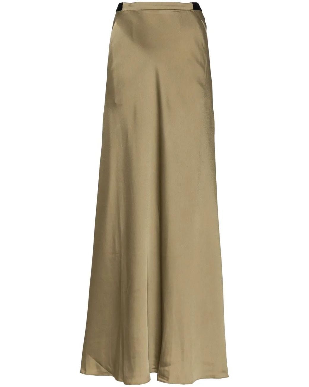 Christopher Esber Natural Front Pocket Bias Maxi Skirt