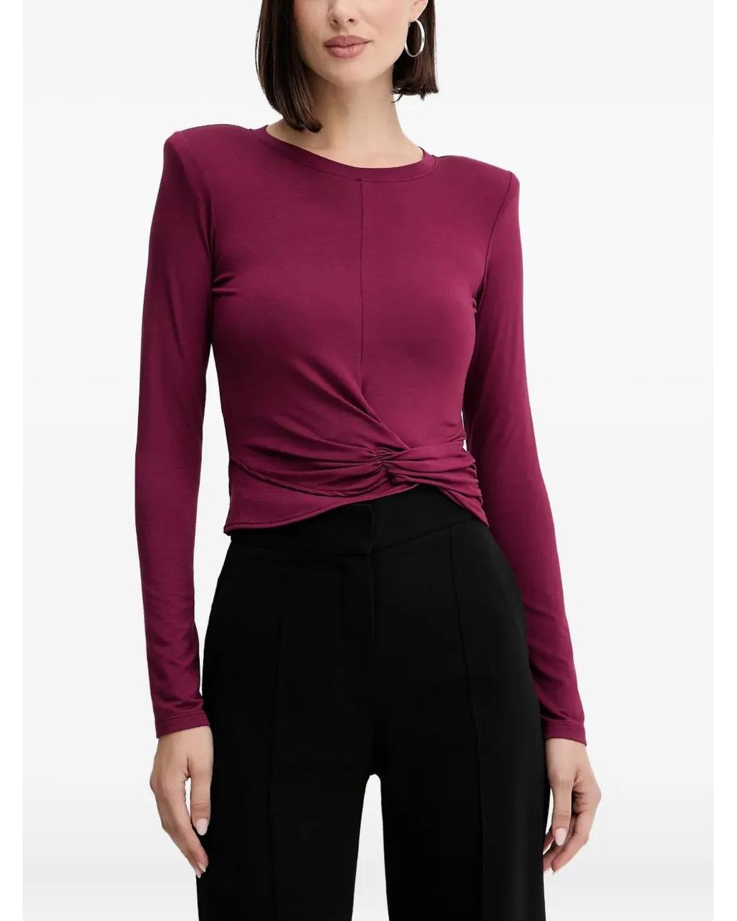 SIMONA CORSELLINI Red Knot-Detail Top
