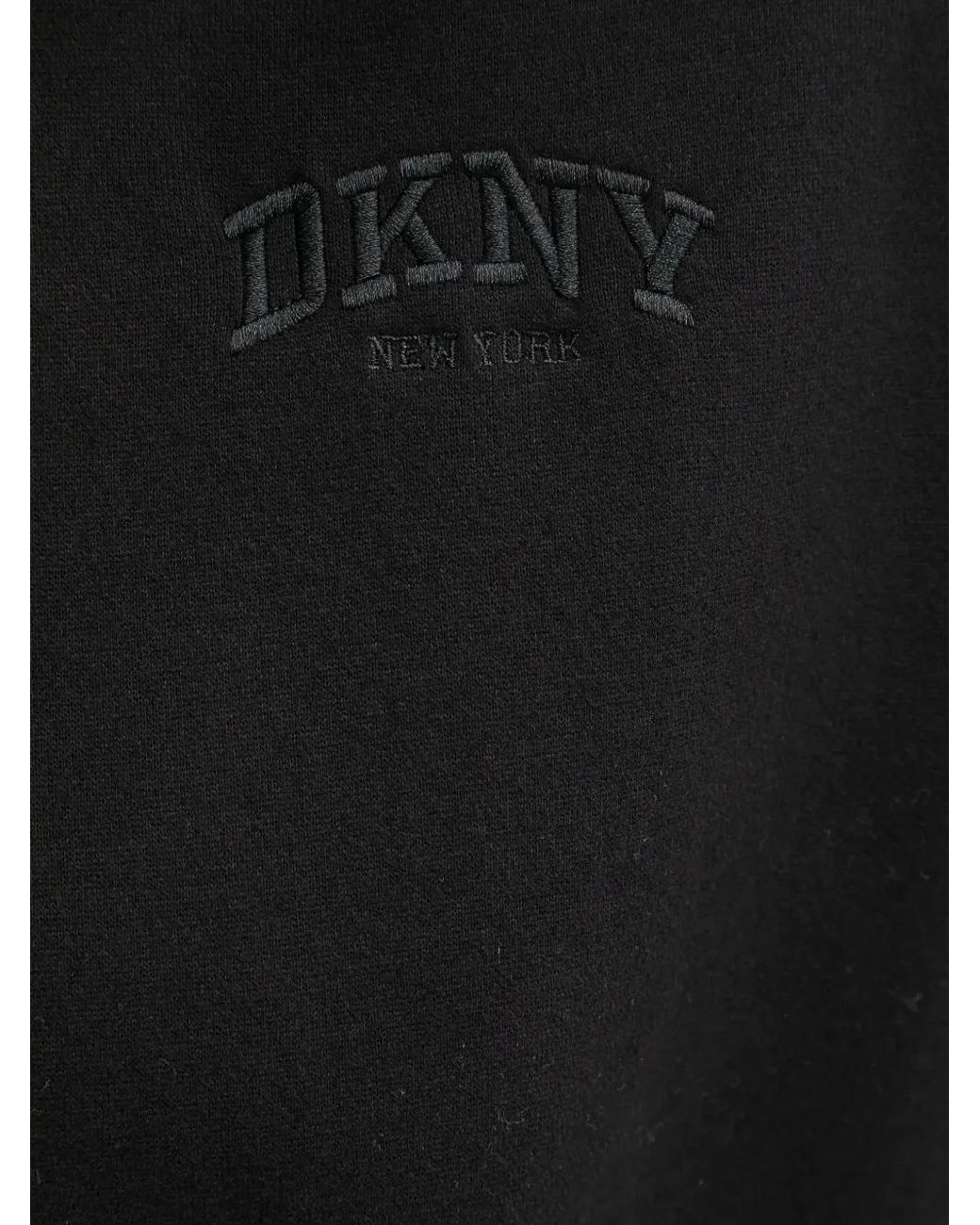 DKNY Black Embroidered Sweatshirt