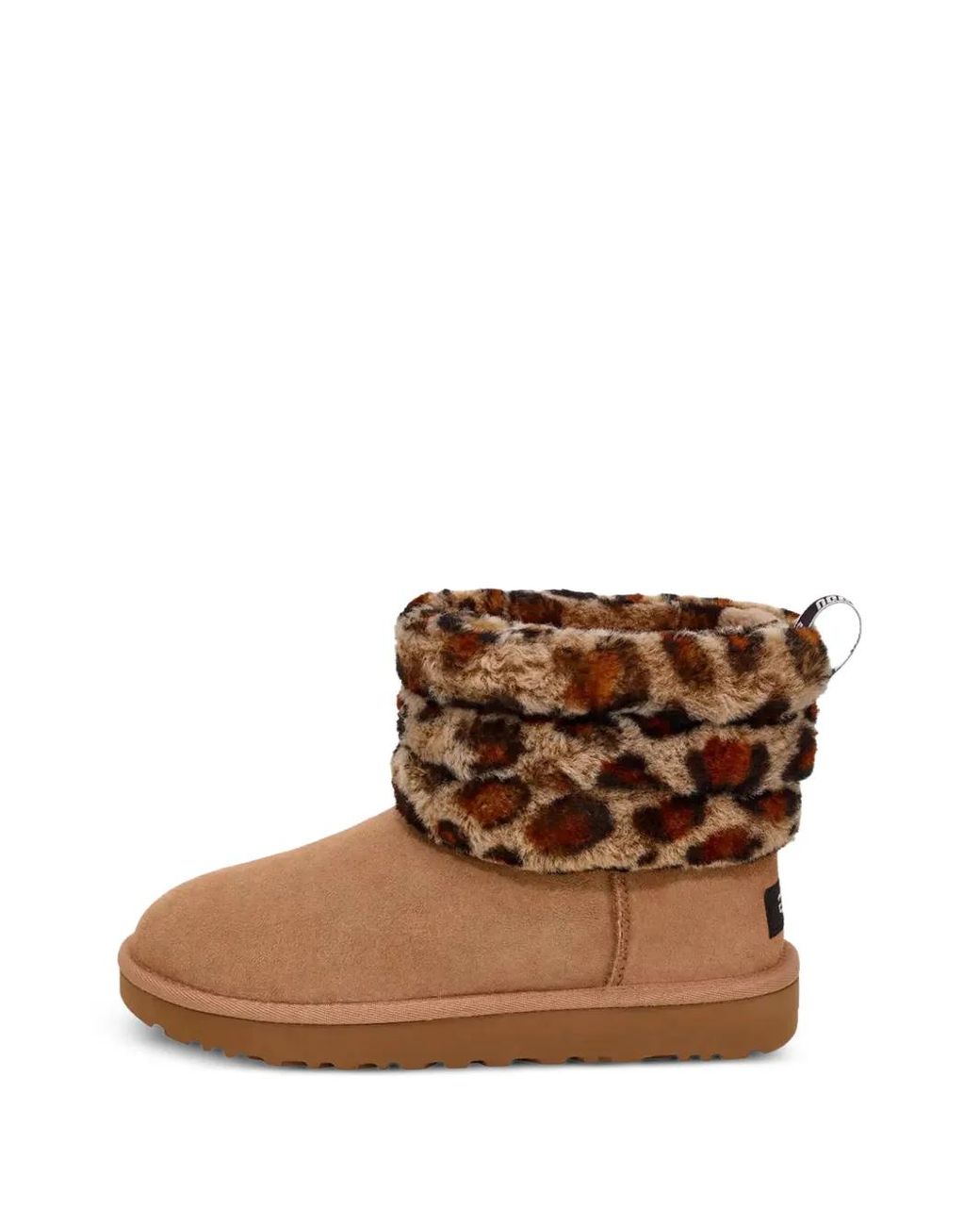 Ugg Brown Fluff Mini Quilted Boots