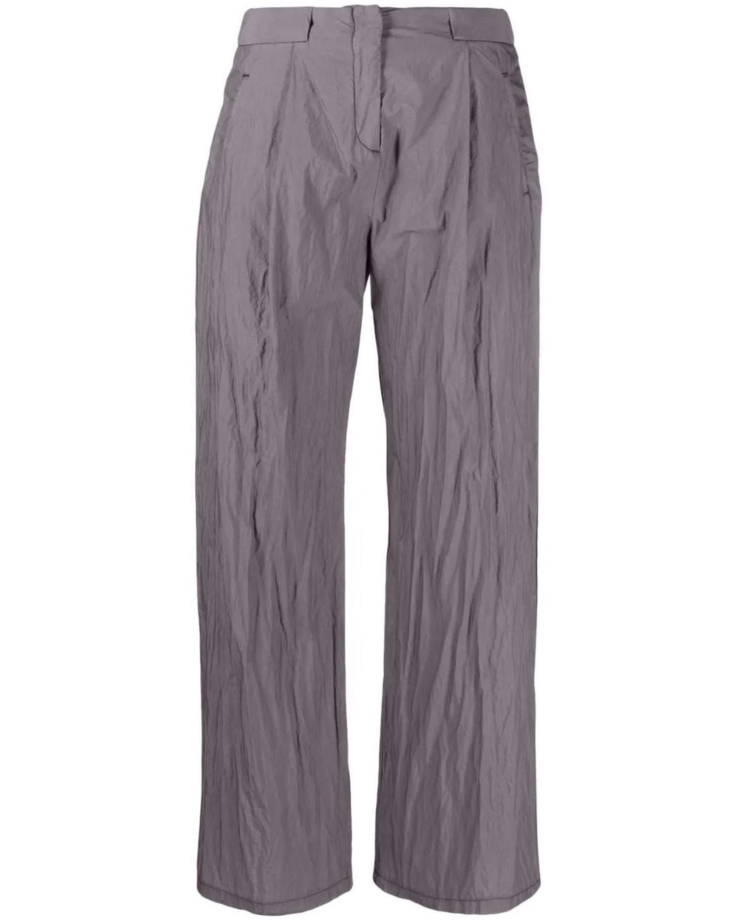 Our Legacy Gray Serene Crinkled Trousers