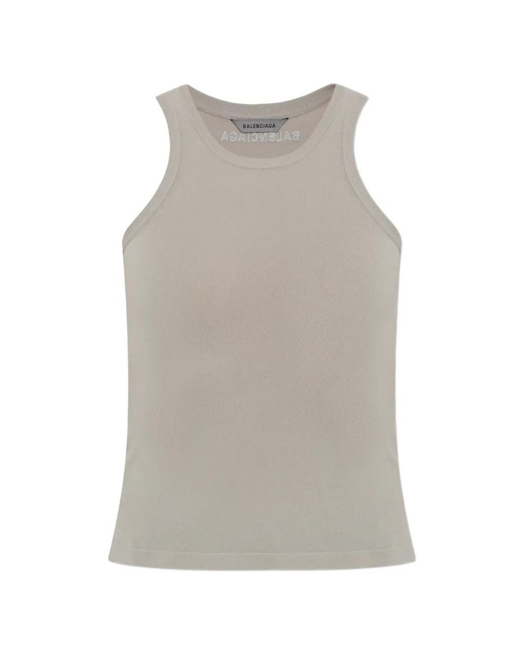 Balenciaga Gray Sleeveless Top