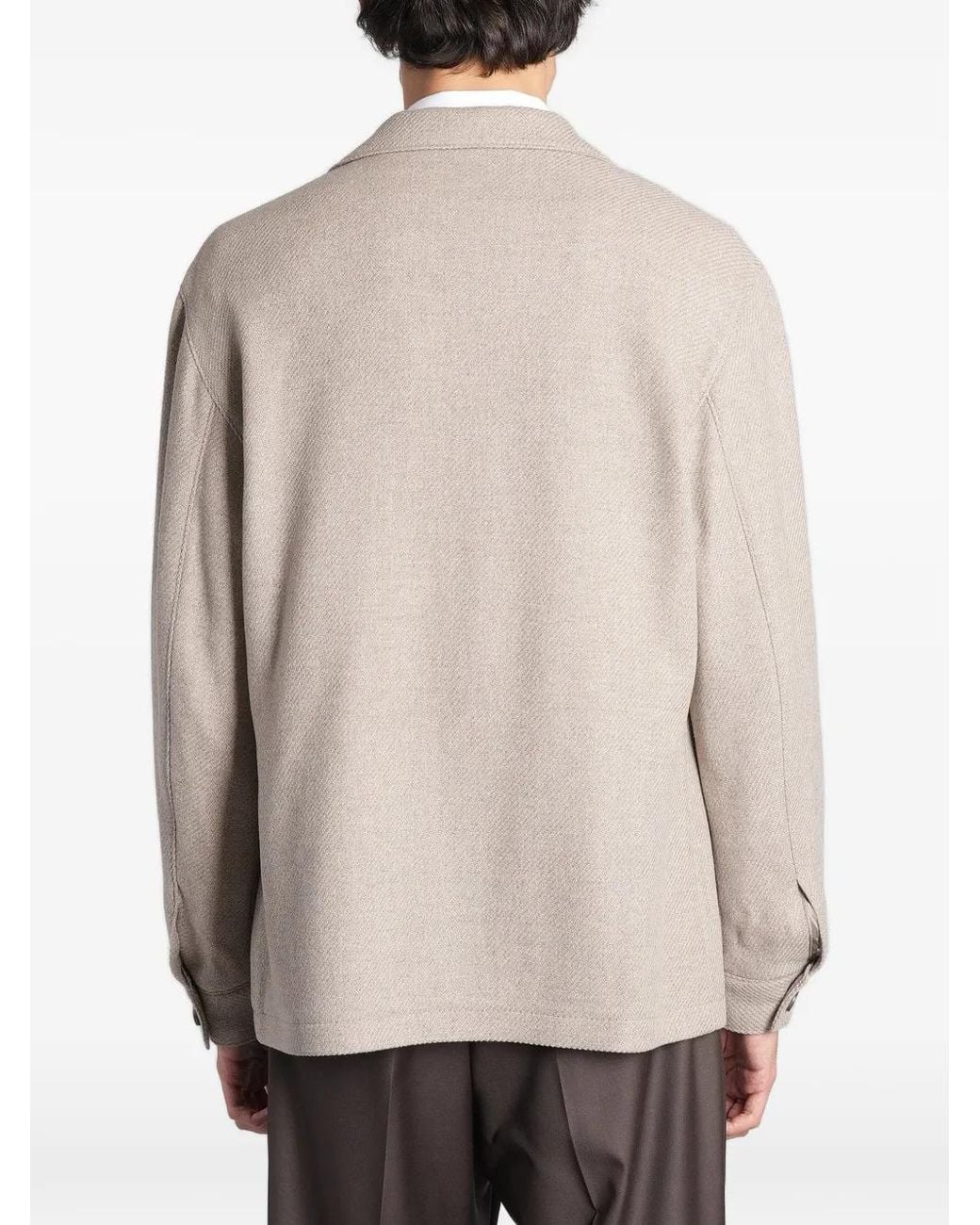 Tagliatore Natural Four-Pocket Twill Jacket for men