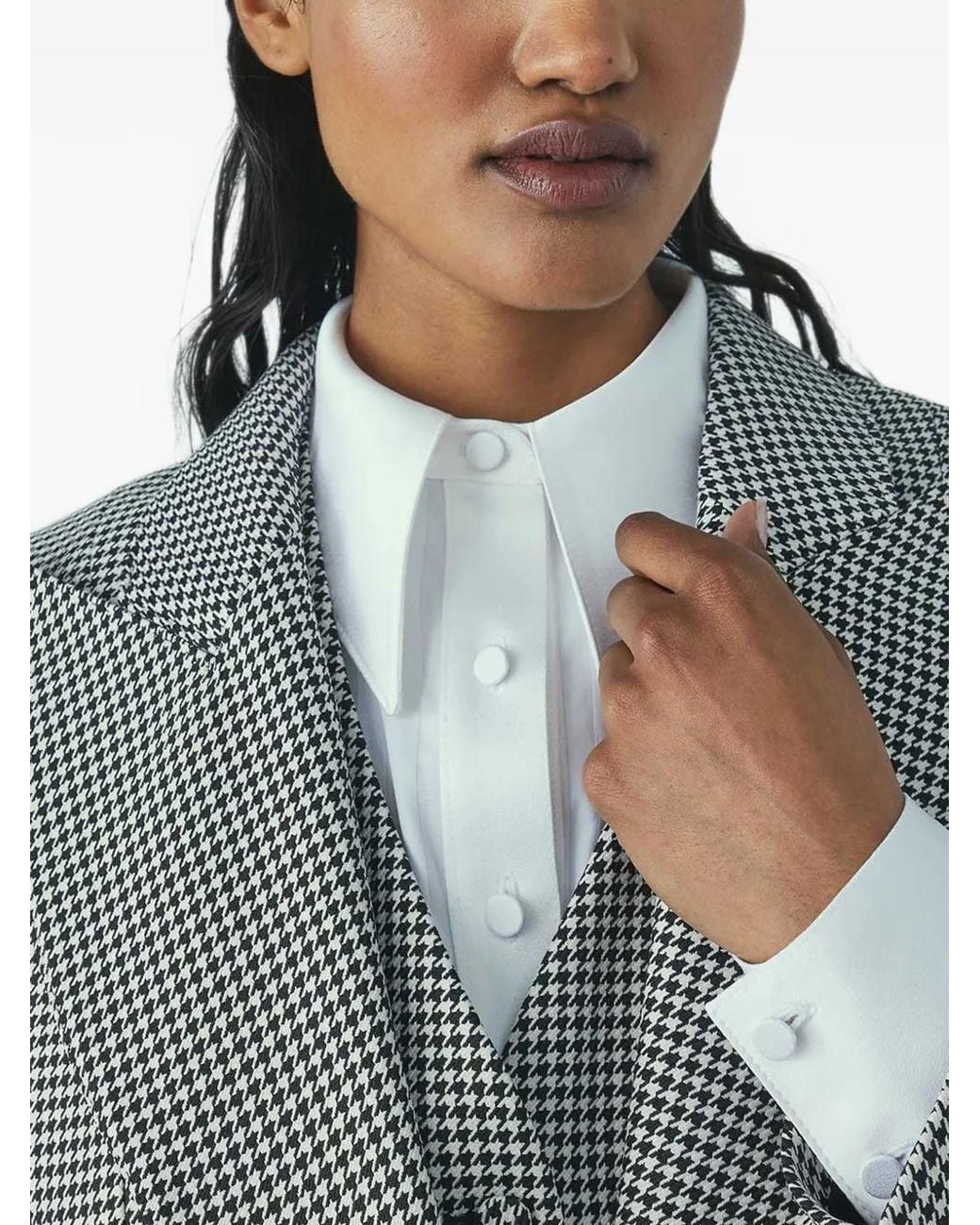 Styland Gray Signature Houndstooth Blazer