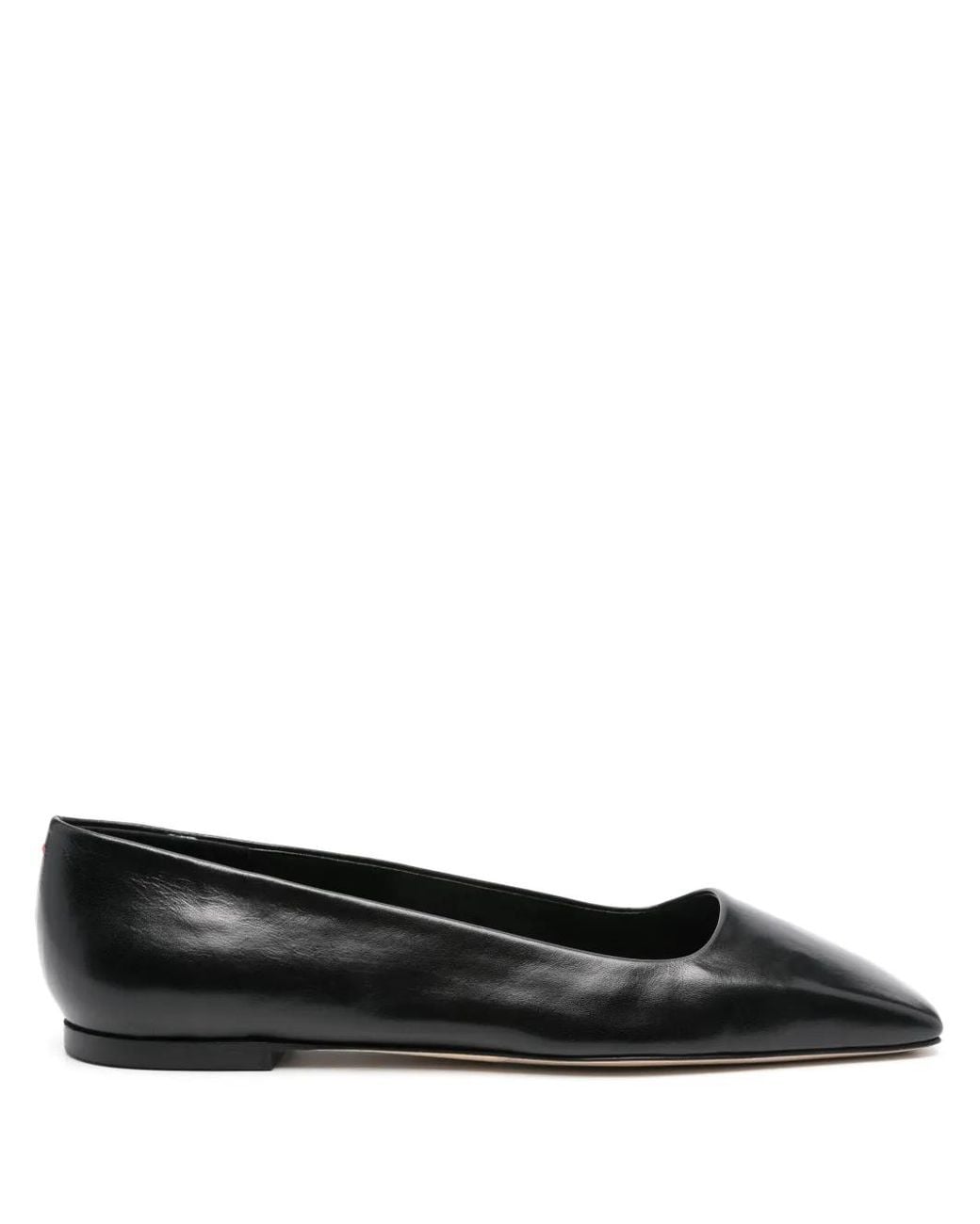 Aeyde Black Matti Ballerinas Mit Eckiger Kappe