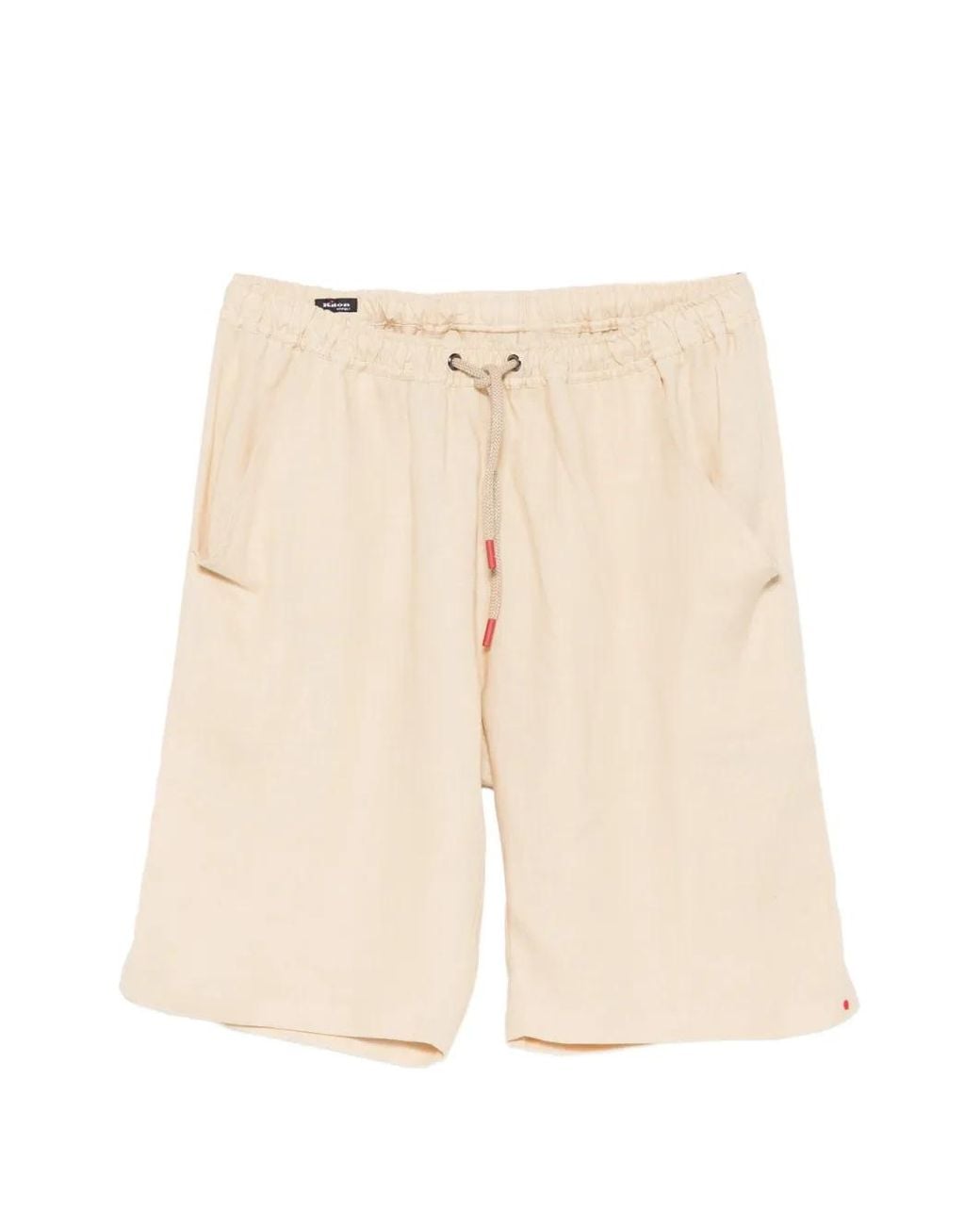 Kiton Natural Drawstring Shorts for men