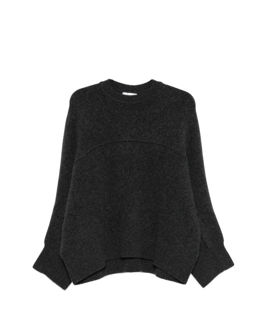 Christian Wijnants Black Seam-Detail Crew-Neck Sweater