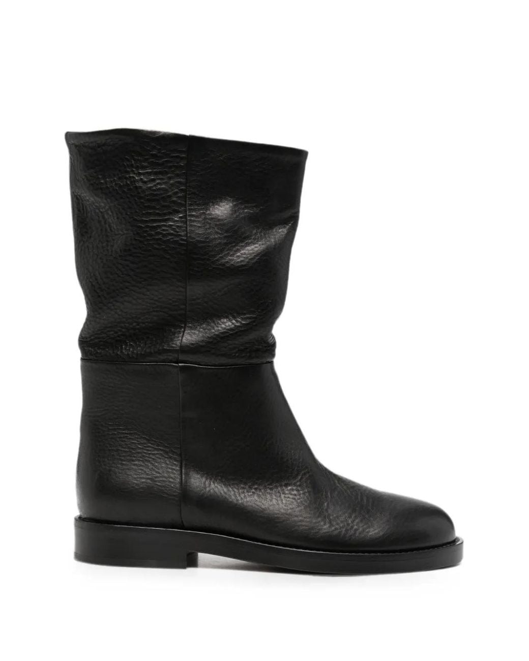 Agl Attilio Giusti Leombruni Black Zenit Grained Leather Boots