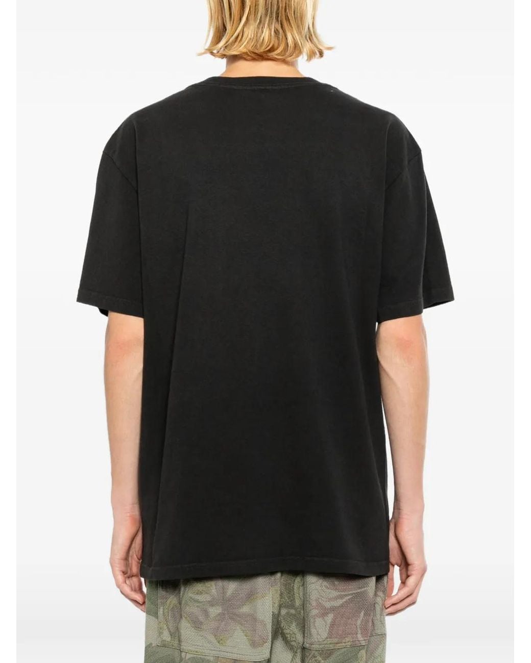 Melt Black Horse-Print T-Shirt for men