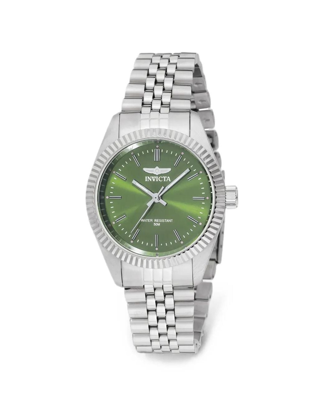 INVICTA WATCH Green Specialty 36Mm Fluted Bezel Watch