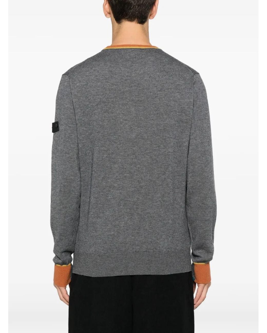 Peuterey Marlon 04 Geribbelde Trui Met Ronde Hals in het Gray voor heren