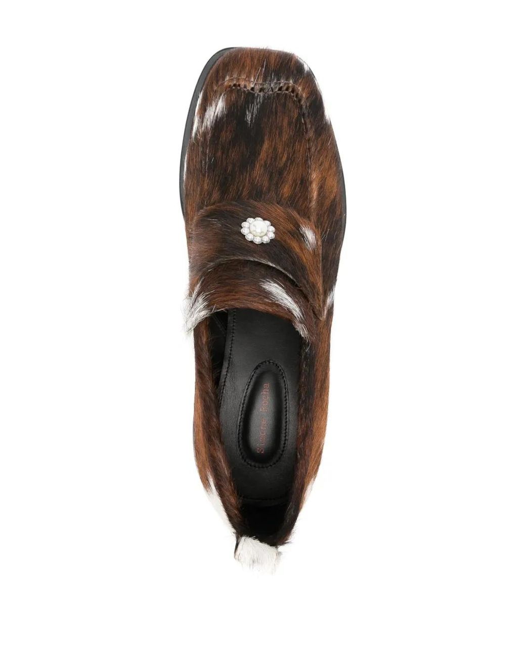 Simone Rocha Brown Heart Toe Loafers for men