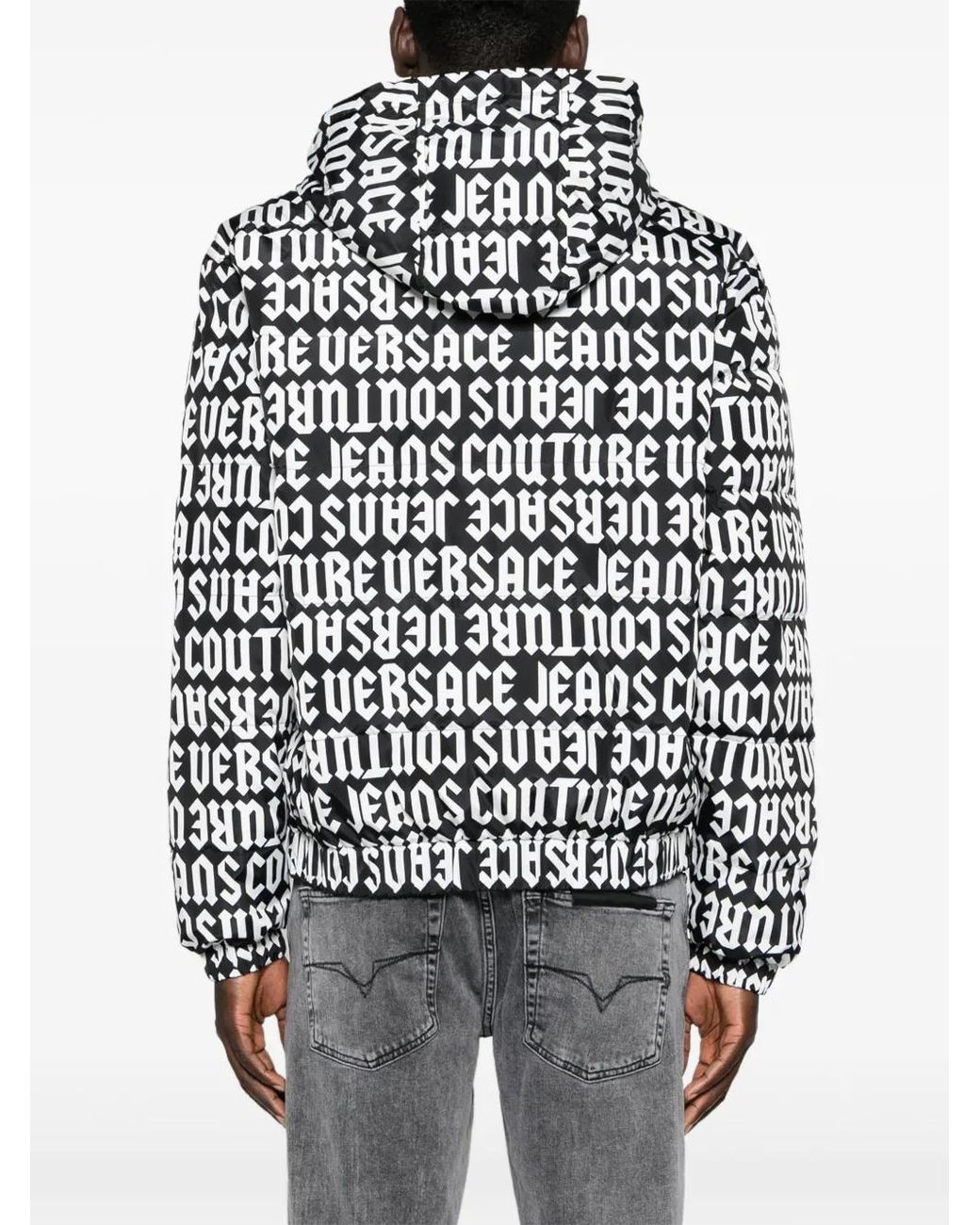 Doudoune Réversible À Capuche Versace Jeans Couture pour homme en coloris Black