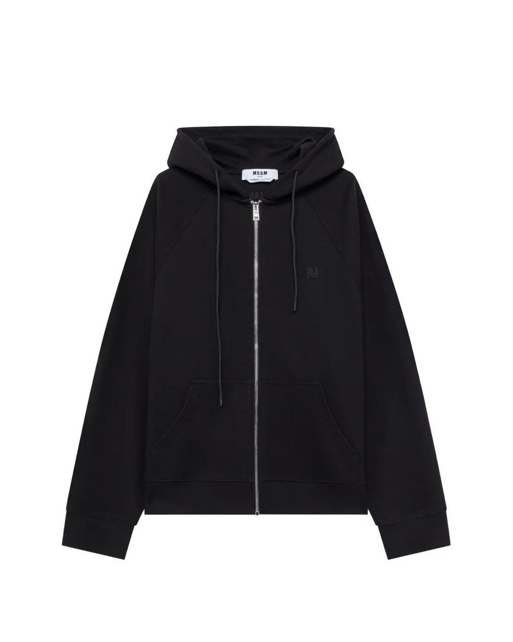 Sudadera Con Capucha Y Parche Del Logo MSGM de hombre de color Black