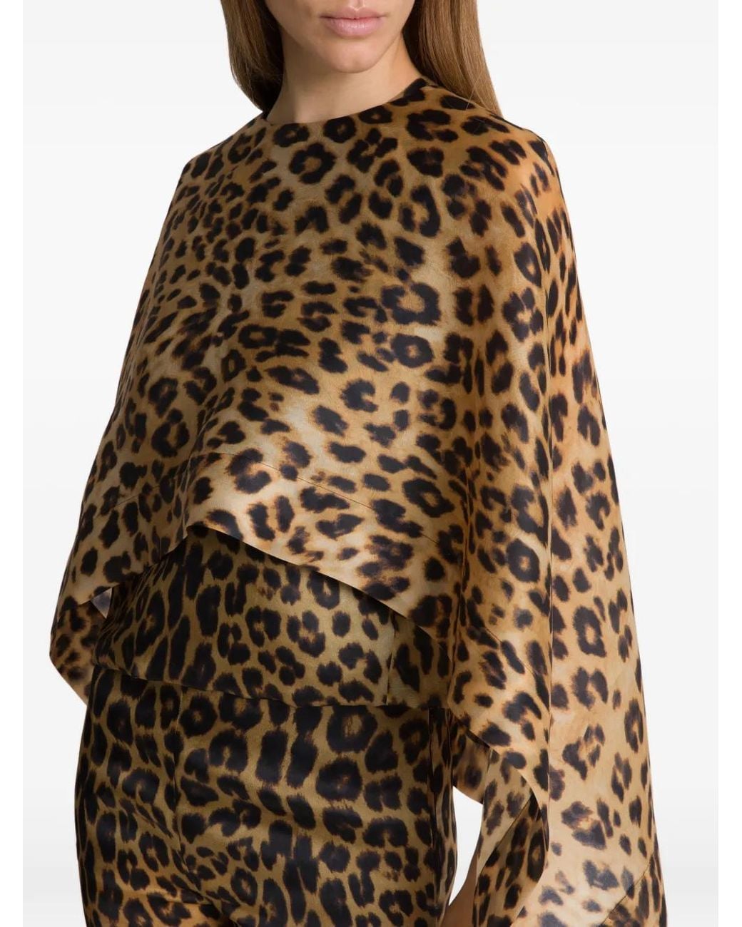Alberta Ferretti Natural Triple Organza Shirt