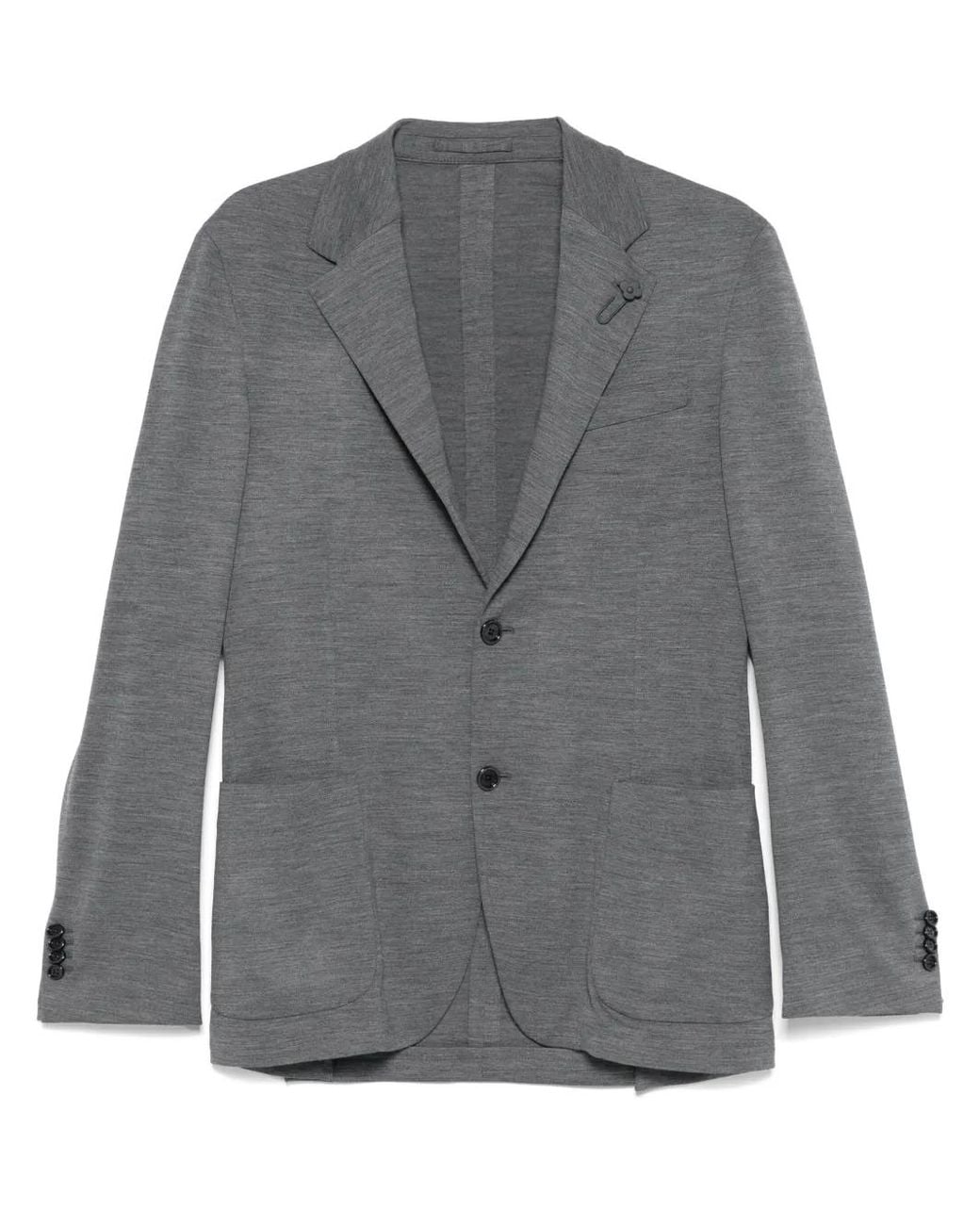 Blazer Con Botones Lardini de hombre de color Gray