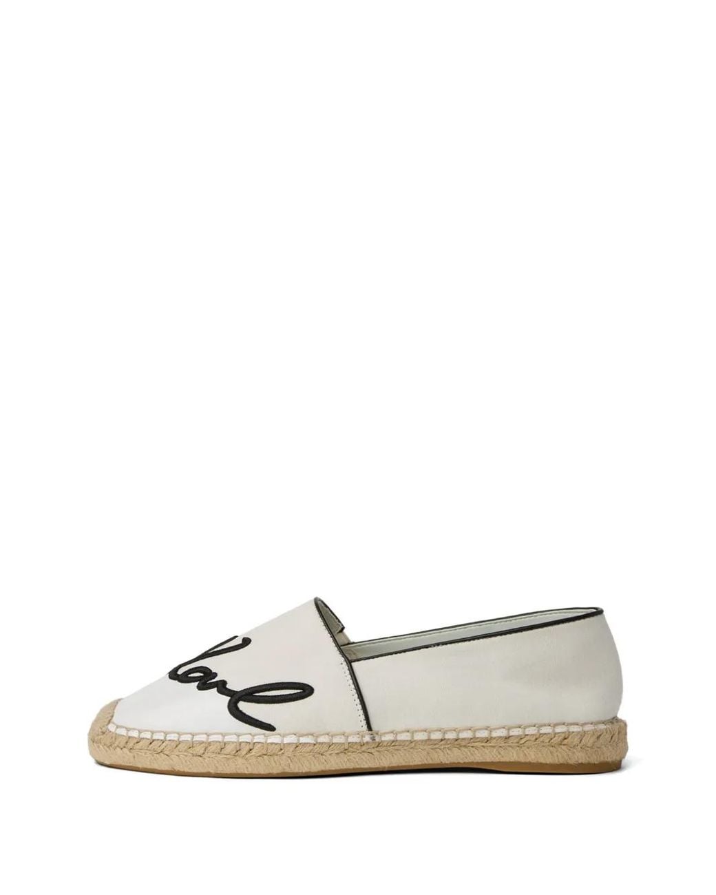 Karl Lagerfeld White Kamini Espadrilles