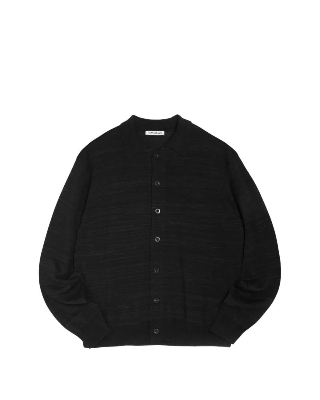 YMC Black Rat Pack Collared Cardigan for men