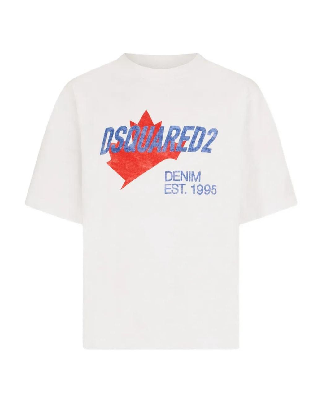 DSquared² White Rider T-Shirt for men